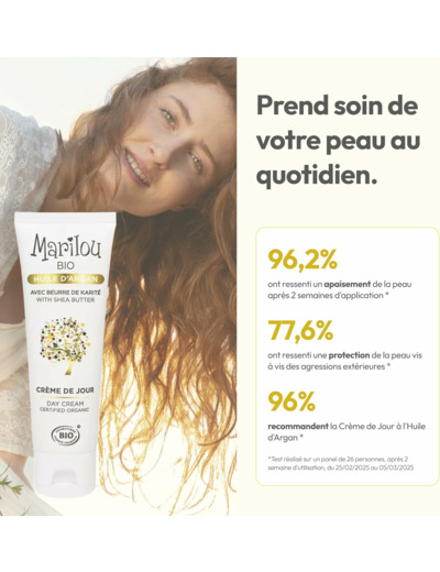 CREME DE JOUR ARGAN 50ML Marilou Bio