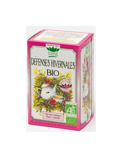 Tisane Défenses hivernales bio 20 sachets 32g