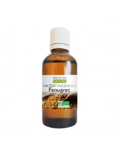 Huile de Fenugrec Bio “Macérât huileux de Fenugrec Bio AB “Trigonella foenum-graecum” Propos Nature 50ml*