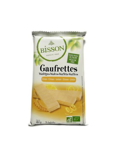 Gaufrettes Au Citron Bio 190g