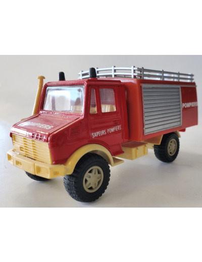 MERCEDES UNIMOG AVEC GALERIE POMPIERS 1/55 SANS BOITE