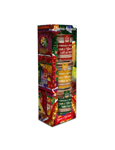 Coffret 3 pâtes à tartiner de Noël 3x100g
