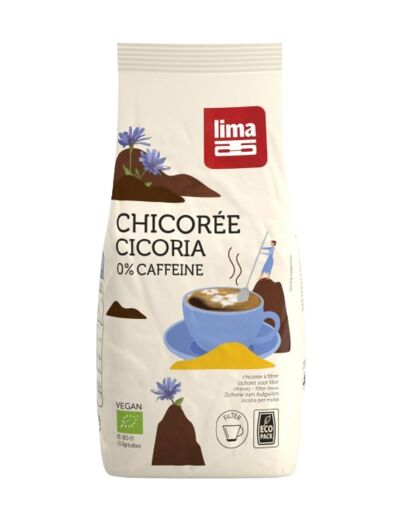 Chicorée Bio à filtrer 0 caféine-250g-Lima