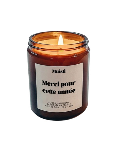 Bougie parfumée "Merci pour cette année"