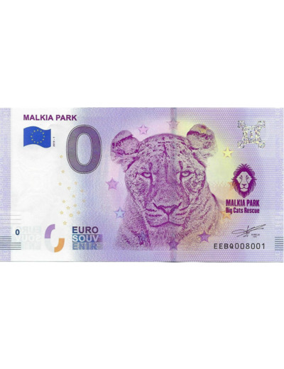 SLOVAQUIE 2019-1 MALKIA PARK BILLET SOUVENIR 0 EURO TOURISTIQUE NEUF