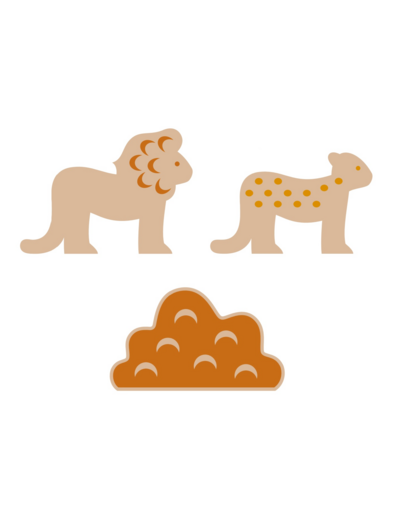 Coffret Lion + boite craft 12x18.5cm