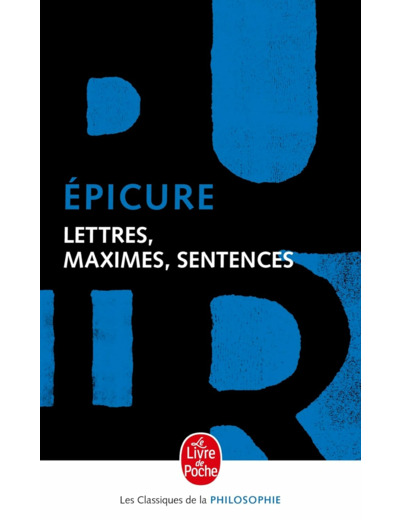 LETTRES, MAXIMES, SENTENCES