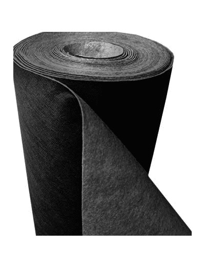 Toile non tissé polypropylène 150g/m2 Noir PAFRZW150ML