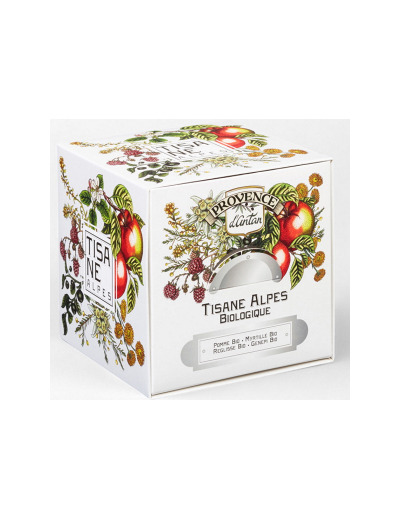 Tisane des Alpes biologique 24 sachets 60g recharge carton