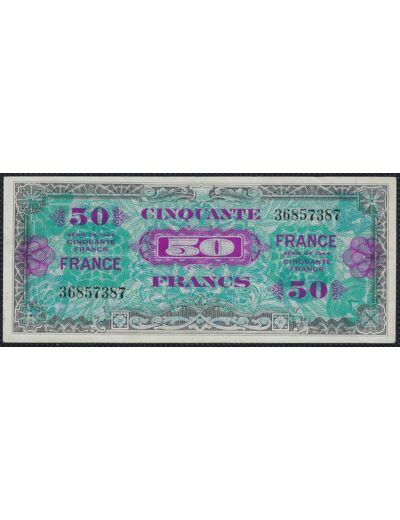 FRANCE 50 FRANCS FRANCE TYPE 1945 SANS SERIE TTB+ 387 (VF24/01)