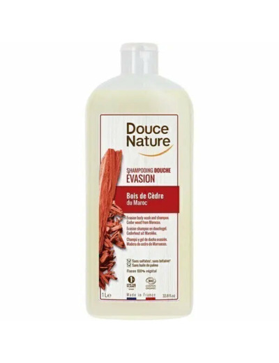 Shampooing douche évasion bois de Cèdre-1L-Douce Nature