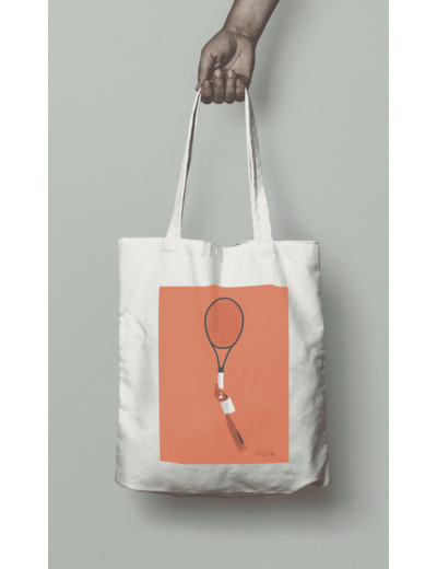 Tote bag ou sac " Raquette de Tennis "