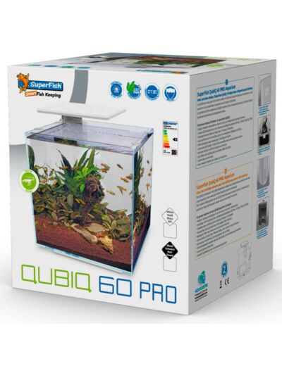 Aquarium SUPERFISH Qubiq 60 pro - 40 x 40 x 50,8cm