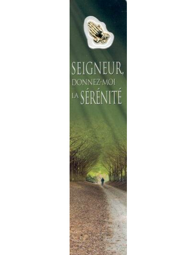 Signet plastifié avec médaille sous sachet- SERENITE