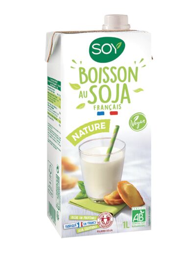 Boisson soja nature Bio-1L-Soy