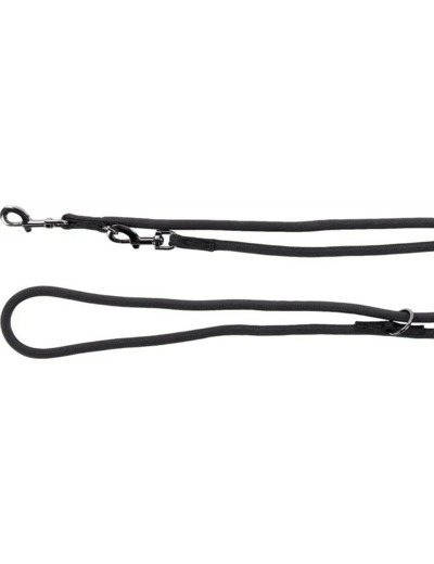 Laisse 3 positions noir 2m - Flamingo