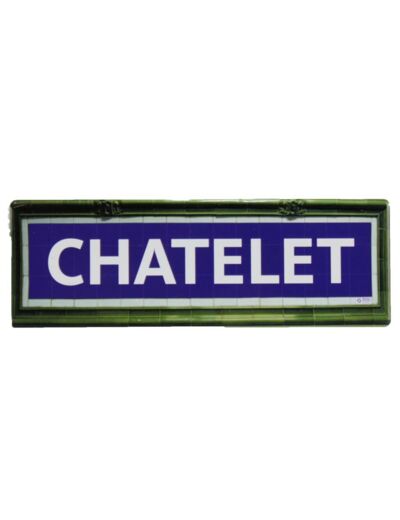 Mini plaque métro Chatelet