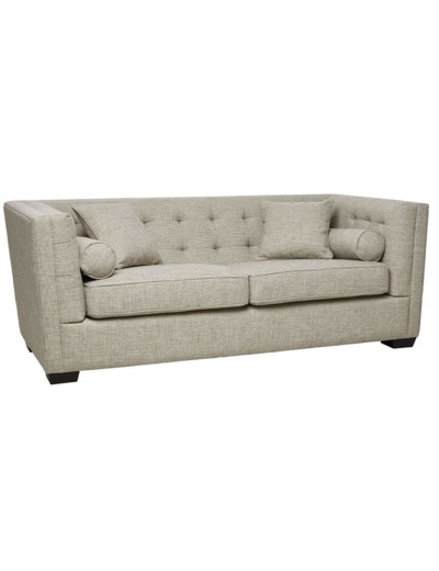 Canapé Roma tramé lin 3 places 206x76x94cm