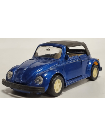 VOLKSWAGEN COCCINELLE CABRIOLET BLEUE A FRICTION 1/32 SANS BOITE