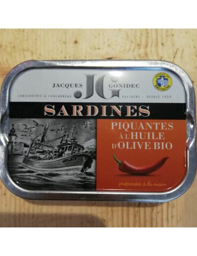 Sardines piquantes à l'huile d'olive BIO