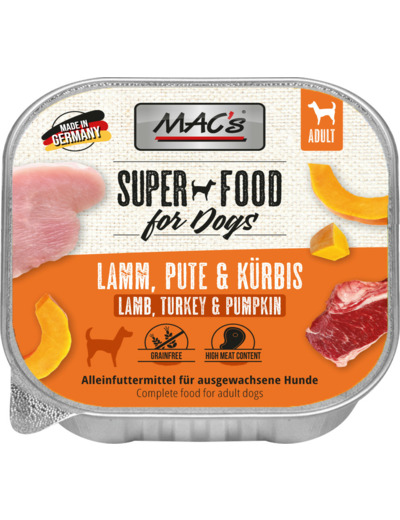 MAC'S Chien, Agneau, Dinde & Citrouille - 150G