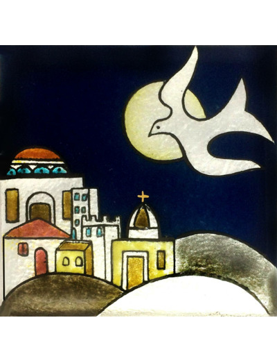 Bethléem 8,1X8,1cm - EMAUX DU LIBAN