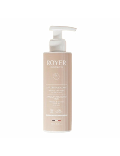 Lait démaquillant bio à la bave d’escargot-190 ml-Royer cosmétique