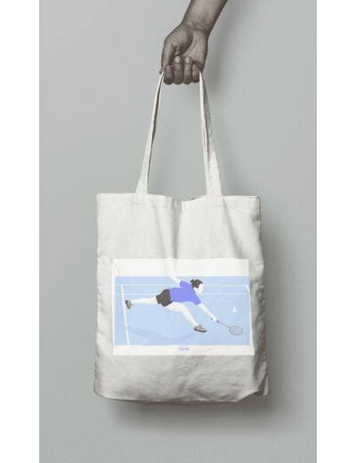 Tote bag ou sac "Joueuse de badminton "