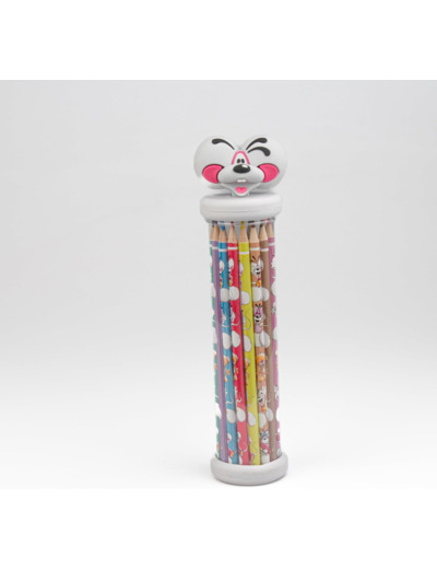 Diddl - Trousse 3D Trousse Tube avec Tête en Relief