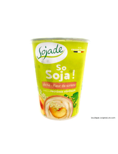 Dessert So Soja ! Pêche fleur de sureau Bio 400g