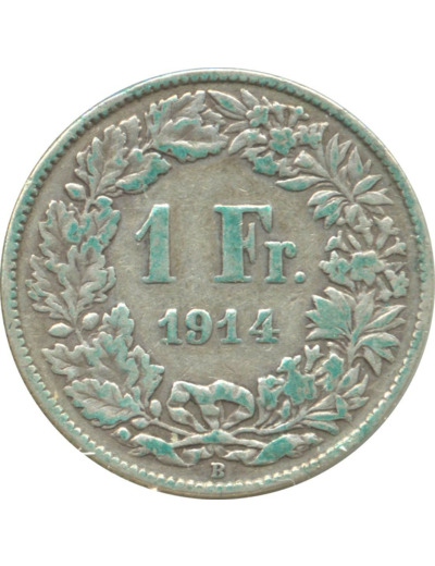 SUISSE 1 FRANC 1914 B TB+ N2