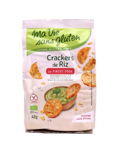 Crackers de Riz au Piment Doux Sans Gluten Bio 40g