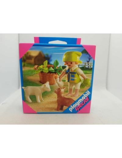 FILLETTE AVEC CHEVREAUX PLAYMOBIL SPECIAL 4674 BOITE NEUVE