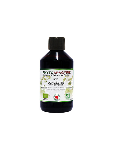 Phytospagyrie N°18 Longévité (Anti-oxydant)-300ml-Vecteur energy
