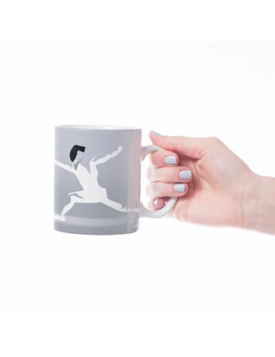 Tasse ou mug "l'escrime en blanc" - Personnalisable