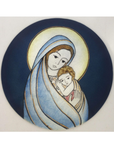 Vierge de confiance D10,5cm - EMAUX DU LIBAN