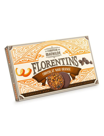 Florentins Chocolat Noir et Orange - 100G