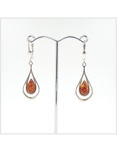 Boucles d'oreilles Ambre