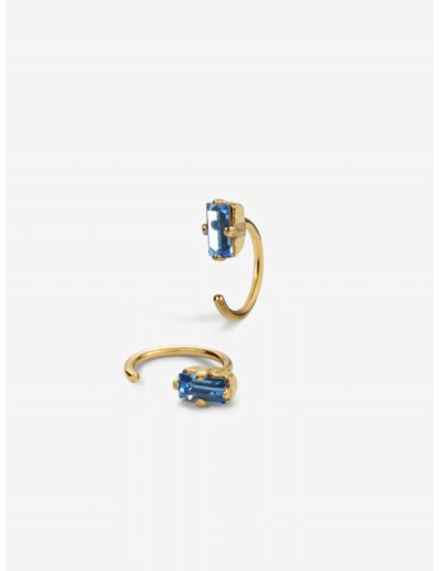 Paire de boucles d'oreilles bleues Marcel