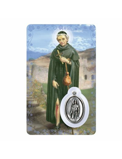 Carte-prière avec insertion ST PEREGRIN- allemand