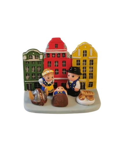 CRECHE en céramique BLOC 8x7cm- SUEDE