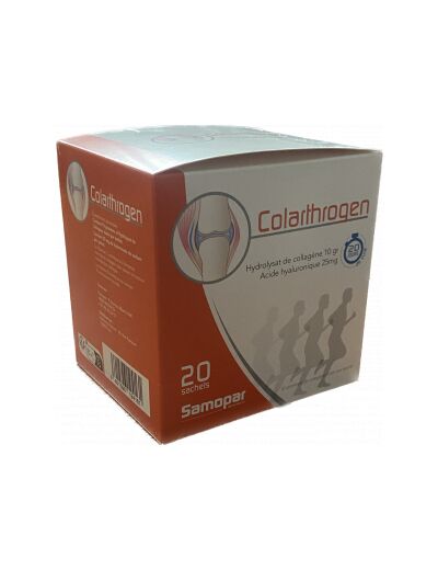 Colarthrogen 20 sachets collagène et acide hyaluronique  20 jours de cure