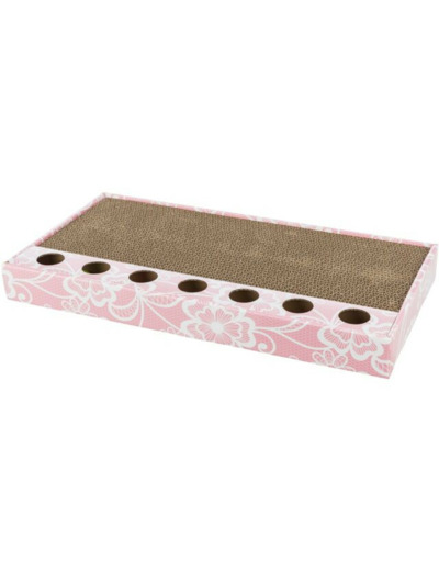 Plateau griffoir en carton avec 2 balles pour Chat/Chaton