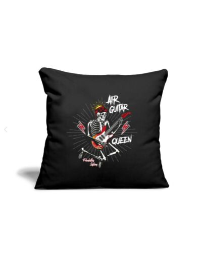 Housse de coussin "Air Guitar" noir