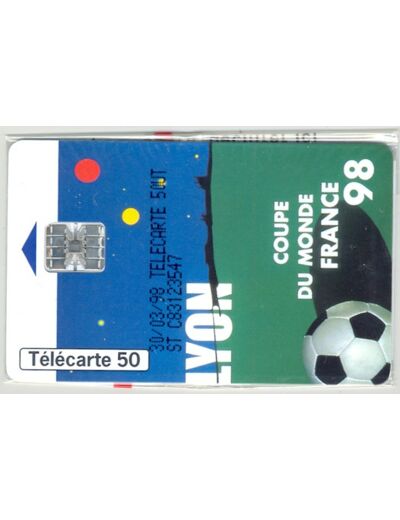 TELECARTE NSB 50 UNITES 04/98 LYON COUPE DU MONDE FRANCE 98 F850