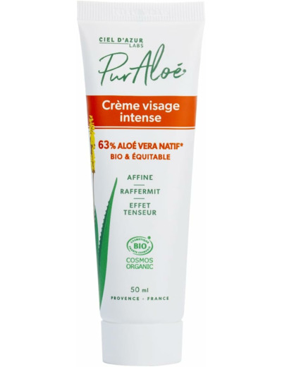 Creme visage intense aloe vera 50ml PurAloe