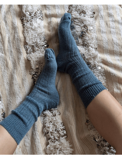 Chaussettes CHILL - 80% mohair / Ecume