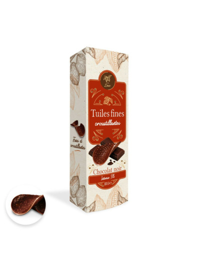 Tuiles Chocolat Noir Noël
