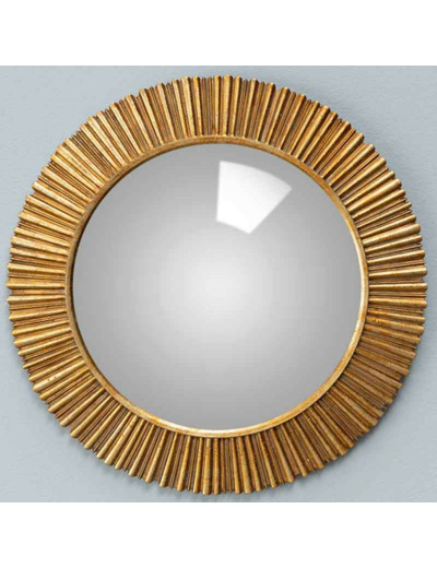 Grand miroir convexe doré Sanctus 25cm