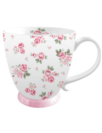 Mug porcelaine Lucy – Cadeau pour amateur de thé, tasse décorative, 430 ml – Isabelle Rose